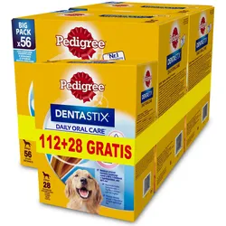 PEDIGREE DentaStix (Große Hunderassen) Zahnpflegeprodukte für Hunde 56 + 28 St.
