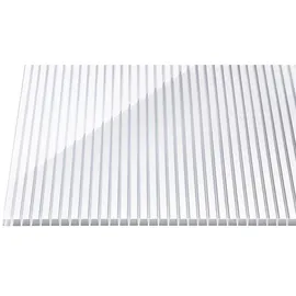 Scobalit Hohlkammerplatte 980 x 5000 x 16 mm Klar Weiß gestreift