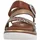 remonte Plateau-Sandaletten Damen Braun 42