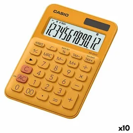 Casio Taschenrechner Casio MS-20UC 2,3x10,5x14,95 cm Orange [10 Stück]