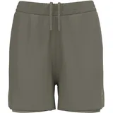Odlo Essential 4in 2in1 Laufshorts Damen-Khaki, Größe S (auch verfügbar in XS, XL)