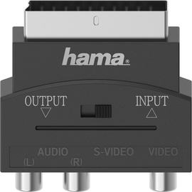 Hama Videokabel-Adapter SCART (21-pin) 3 x RCA + S-Video Schwarz