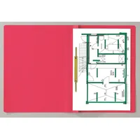 Kompatible Ware 20 Schnellhefter Karton rot DIN A4
