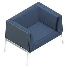 Quadrifoglio Besuchersessel Accord blau, grau weiß Stoff, 1 St.