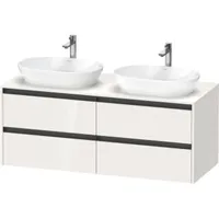 Duravit Ketho.2 Waschtischunterbau, Beckenausschnitt rechts, 1400x568x550mm, K24898R83830000, Farbe: taupe