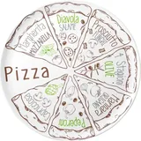Brunner Pizzateller mehrfarbig 38 cm 2er Set