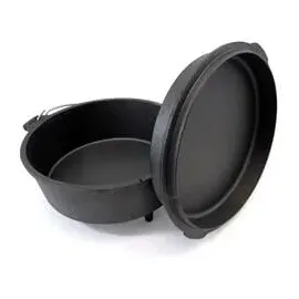 Origin Outdoors Dutch Oven 4,5 l Gusseisen grau/schwarz