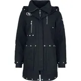 Rock Rebel by EMP Damen schwarze Winterjacke mit Nietendetails S - S