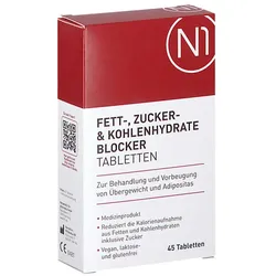 N1 Fett- Zucker- & Kohlenhydrate Blocker Tabletten
