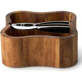 Continenta Nussschale mit Nussknacker 2-tlg Akazie Braun