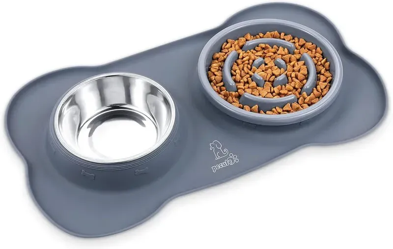pecute Zakjes Slow-Feeder-Schale (Größe M) - Blau