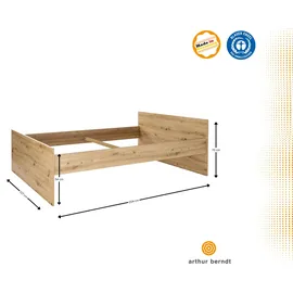 Arthur Berndt Jugendbett Eiche Artisan 120 x 200 cm Holz massiv
