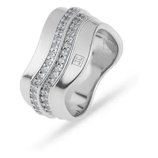 JETTE Damenring WAVES 89221892 - silber - 51