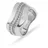 JETTE Damenring WAVES 89221892 - silber - 51