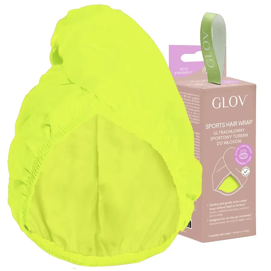 GLOV Hair Wrap Sport LIME - Extrem saugfähiger Sport-Turban fur alle Haartypen. Haarreifen & -bänder  