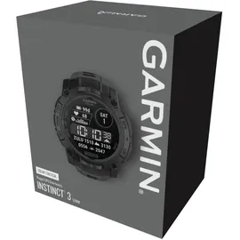 Garmin Instinct 3 Solar 50 mm Tactical Edition Schwarz