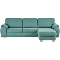 smart Ecksofa  Valencia , türkis/petrol , Maße (cm): B: 281 H: 90 T: 173.0