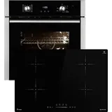 KKT KOLBE Küchentechnik Backofen und Induktionskochfeld SET8010IH877RL - Schwarz