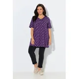 Ulla Popken Shirt in dunkel lila | 50-52