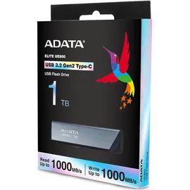 A-Data Adata UE800 1 TB USB-Stick aluminium (gebürstet), USB-C 3.2 Gen 2