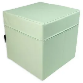 jeflex gmbh Sitzwürfel Kunstleder 40 x 40 x 40 cm Grün