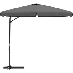 vidaXL Sonnenschirm mit Stahlmast 300x250 cm Anthrazit