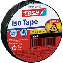 Tesa Isolierband 10 m x 15 mm schwarz