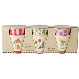 Rice Melaminbecher 0,16 l Pink 6 St.