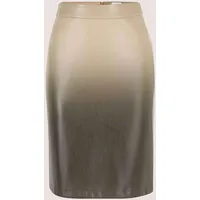 Madeleine Eleganter Rock Midirock Schimmerndes Design Beige/Grau 42