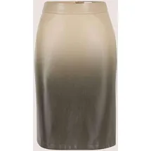 Madeleine Eleganter Rock Midirock Schimmerndes Design Beige/Grau 42