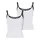 URBAN CLASSICS Ladies Contrast Basic Top 2-Pack - weiß,