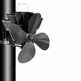 4-blatt-rauchrohr-ofenventilator, Fest Installiertes Heizgerät Für Holzkaminrohre/holzöfen/schwarze Kamine