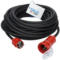 KALLE DAS KABEL Verlängerungskabel KALLE Classic Colour 3G 2,5mm2 rot 20 Meter