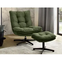 Jockenhöfer Gruppe Relaxsessel »Kasper«, Inklusive Hocker, 360° Drehfunktion
