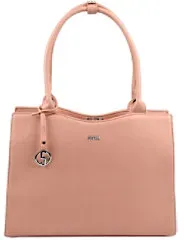 Socha Laptoptasche für Frauen 14 Zoll herausnehmbares Laptopfach Crystal Rose Midi Light Hellrosa