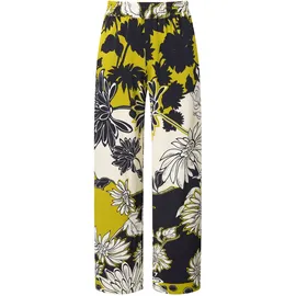 Ulla Popken Schlupfhose Elegant Grün/Schwarz/Weiß 58-60