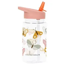 A Little Lovely Company Trinkflasche Schmetterlinge Rosa 0,45 l