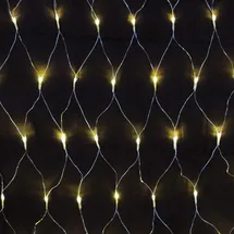 Lex Lichternetz LED 3 x 3 m Transparent Warmweiß