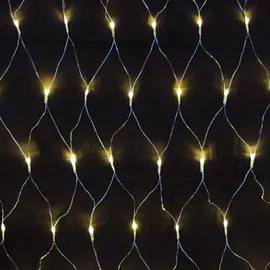 Lex Lichternetz LED 3 x 3 m Transparent Warmweiß
