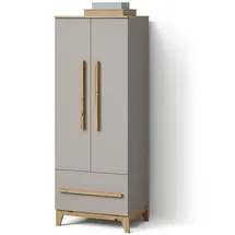 livinity® Kinderkleiderschrank Mailo 70 x 186,8 cm Eiche grau