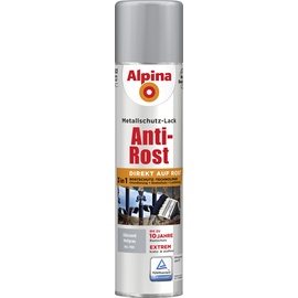 Alpina Anti-Rost Metallschutz-Sprühlack 400 ml glänzend grau