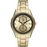 Armani Exchange, Armbanduhr, Dante, Gold, (Analoguhr, 42 mm)