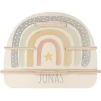 MINIHELDEN - Tonie Regal mit Deinem Wunschnamen | Personalisiertes Toniebox Regal für Tonie Hörfiguren & Aussparung Tonie Box | Tonieregal Mädchen und Jungen mit niedlichen Tier-Designs