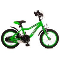 14 Zoll Kinderfahrrad Rücktrittbremse und Ständer Fahrrad Kinderrad jungen Grün