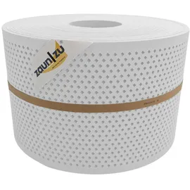 zaunzu® Sichtschutzstreifen PP 50 m weiß Metall