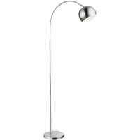 GLOBO Kugel Bogenleuchte 1x LED 11W Chrom Weiß