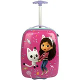 Undercover - Polycarbonat Trolley - Gabby's Dollhouse - 16 Inch - mit Spanngurten und Reißverschlussfach - Teleskopstange - leicht und robust - für Kinder