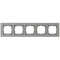 Siemens 5TG11250 DELTA miro Aluminium natur Rahmen 5-fach