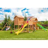 fungoo Spielturm Maxi Set Play Box 1,45 m Teak
