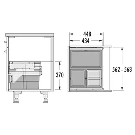 HAILO Cargo 54 l Grau